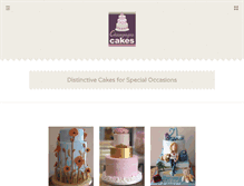 Tablet Screenshot of champagnecakes.co.uk